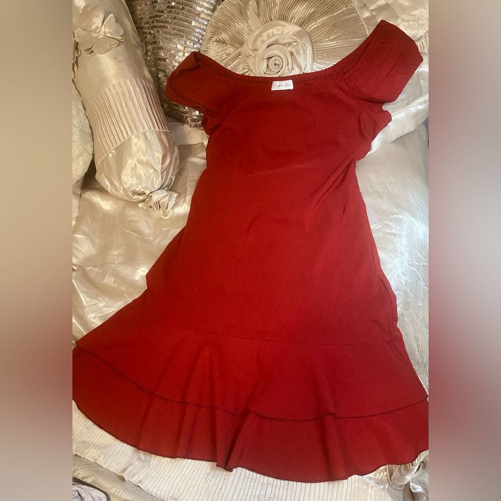 Charlotte Russe- dress women Medium, deep red
